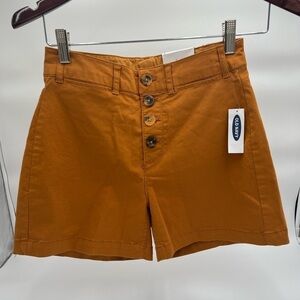 Old Navy Women High Waisted Button Fly Twill Short NWT